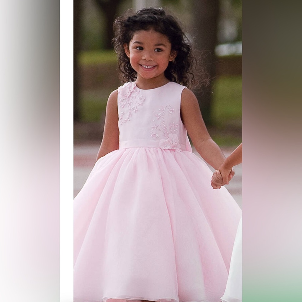Sarah Louise
Pink Tulle Beaded Occasion Dress
Size 8